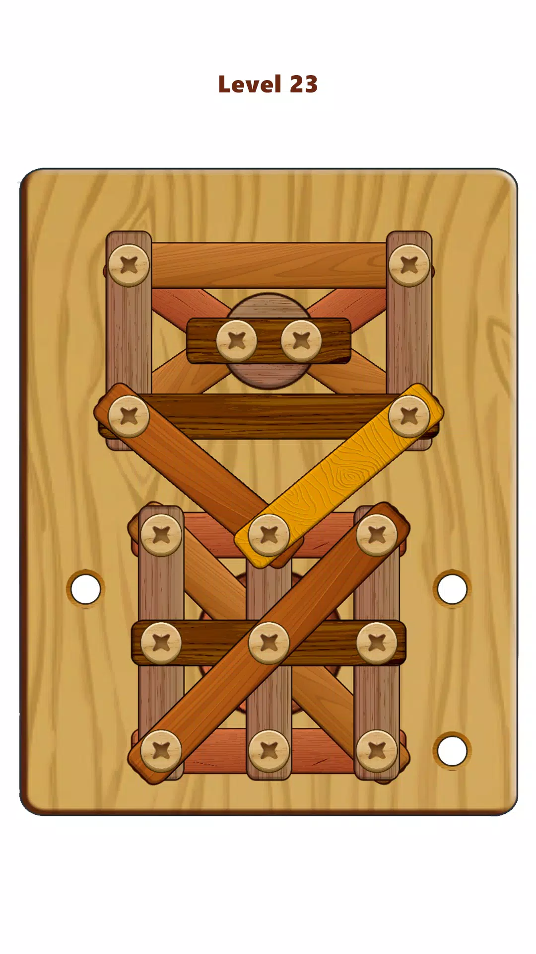 Wood Nuts & Bolts Puzzle Shot 2